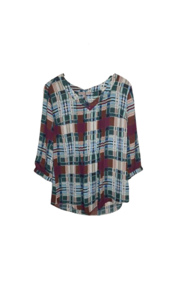 Ny Collection Green Multicoloured Top Size S