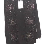 Moments Black Long Top With Stones