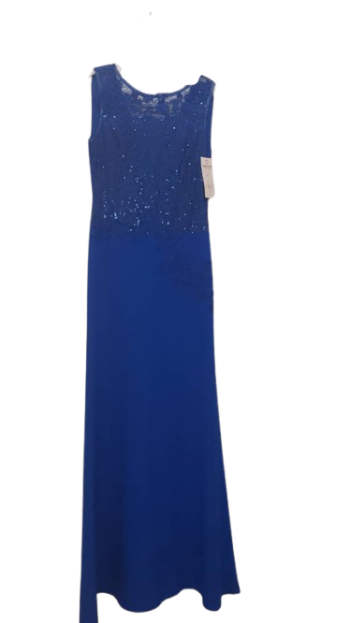 Ets Element's For Women Royal Blue Sleeveless Long Gown Size 38