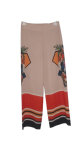 Miarte Orange Multicolor Trouser Size 1
