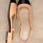 Channel Peach Flat Sandals Size 42