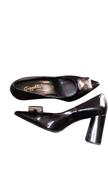 Black Gizzelli Cover Shoes Size 38